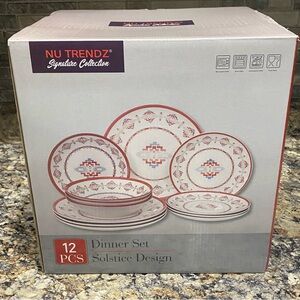 NU Trendz Signature Collections 12 pcs Soltice design Dinnerware Set